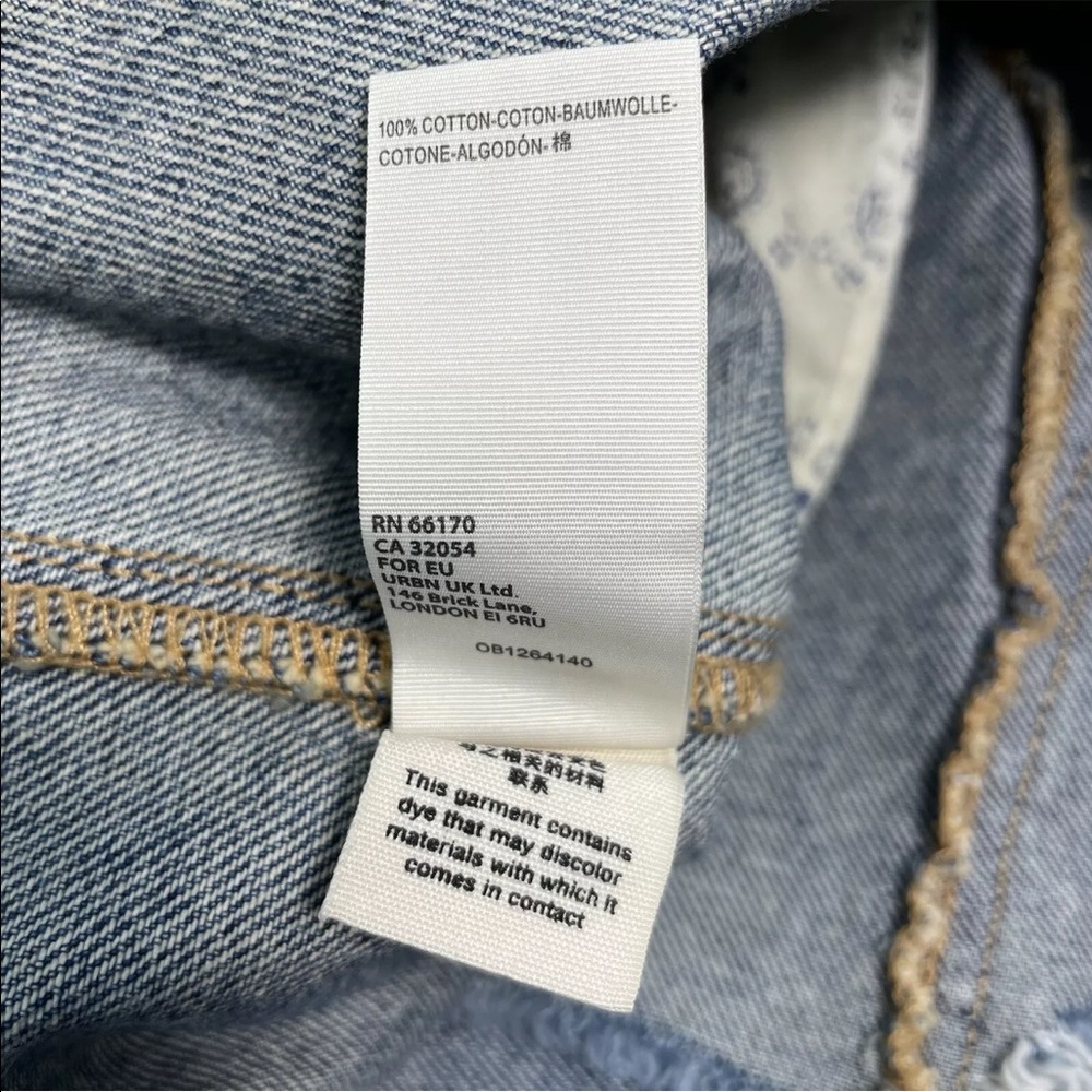 Free People Brea Cut Off Skirt Mile High Blue Women’s Size 29 NWT - Picture 13 of 14